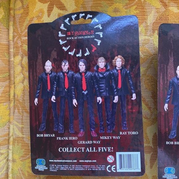 Other Rare My Chemical Romance Rock Action Heroes Figures Seg Toys 205 Full Set Poshmark